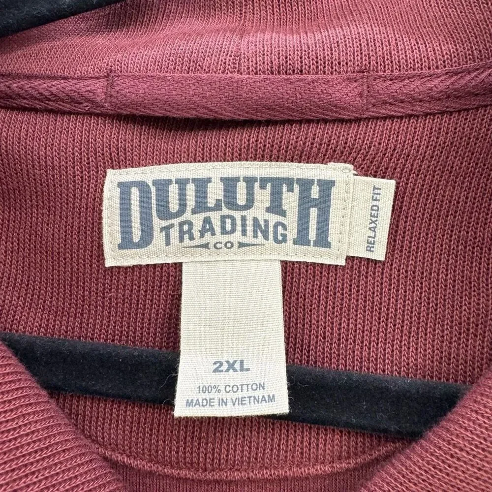 Duluth NWOT Men's Class Act Rib 1/4 Zip Mock size XXL